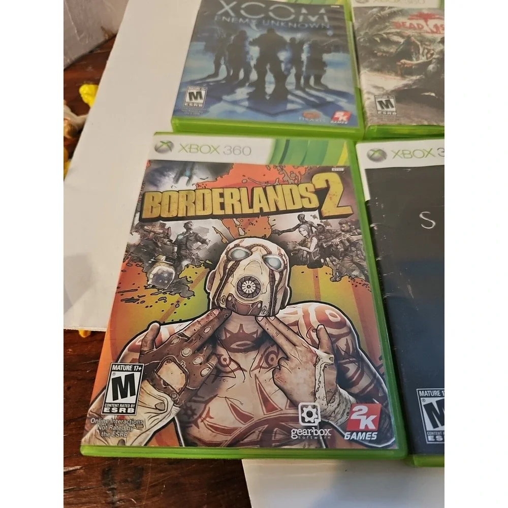 Lot Of 6 Xbox360 Games Borderlands Halo 3 Xcom Dead Island Dance Revolution 2